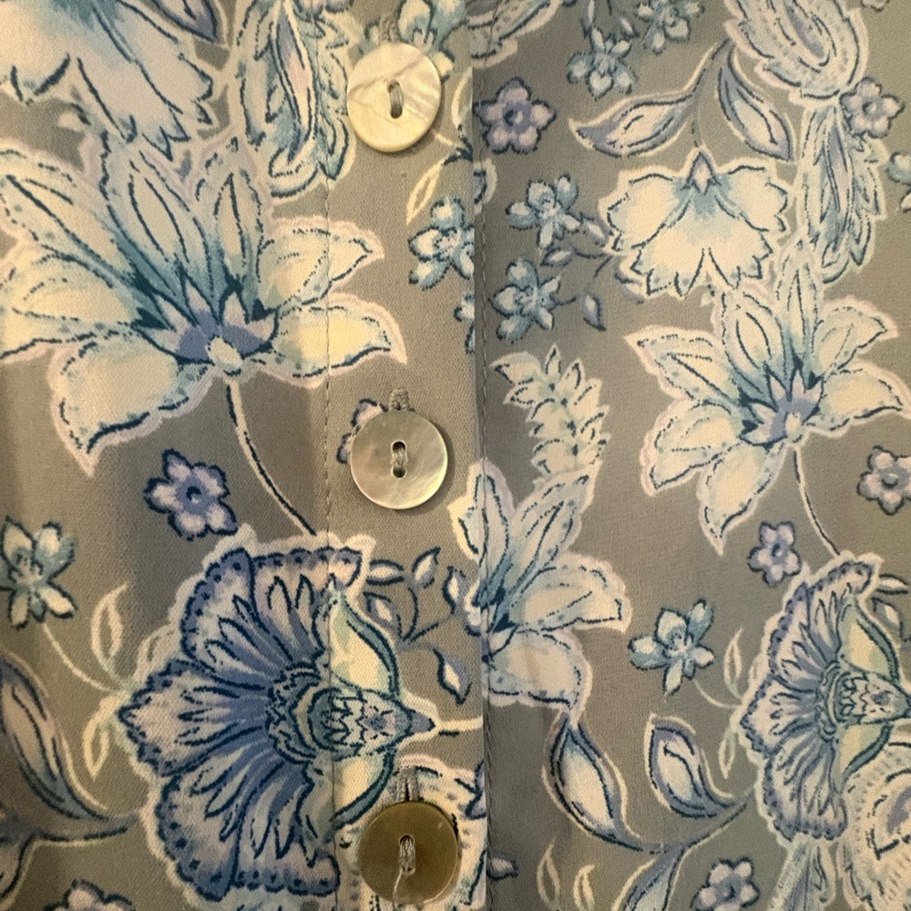 Lucky Brand Blue Paisley Midi Dress - Picture 5 of 5